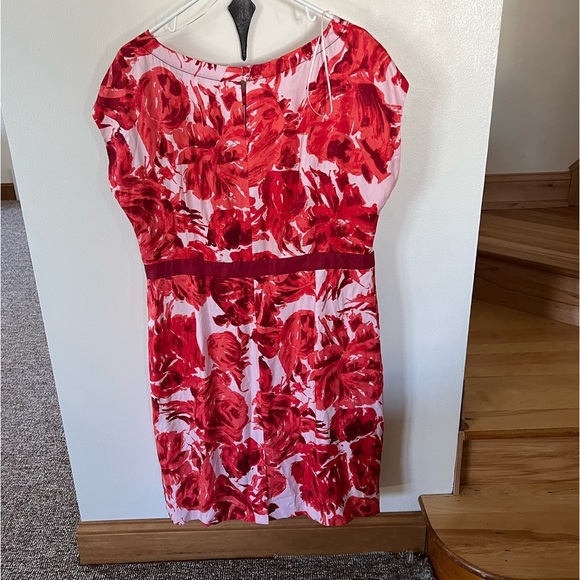 🛍️Boden Silk Blend Floral Sheath Dress Vanessa Size 16R - Picture 4 of 6